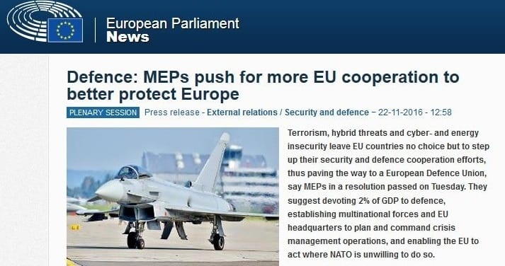 PE poparł plany utworzenia Europejskiej Wspólnoty Obronnej