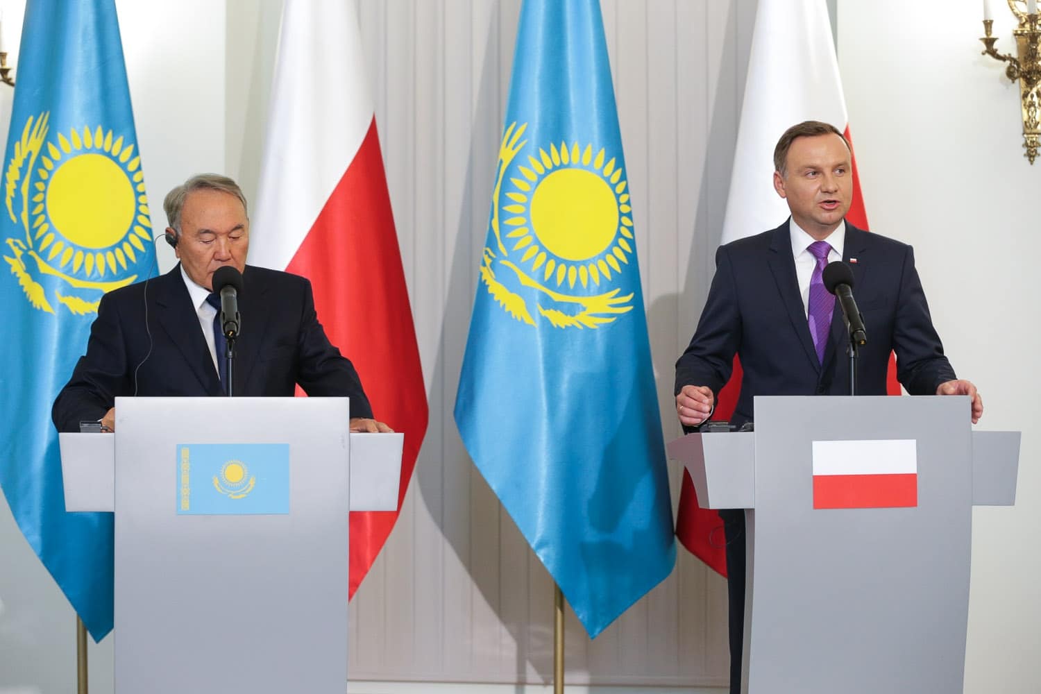 Prezydenci Polski i Kazachstanu spotkali się w Warszawie