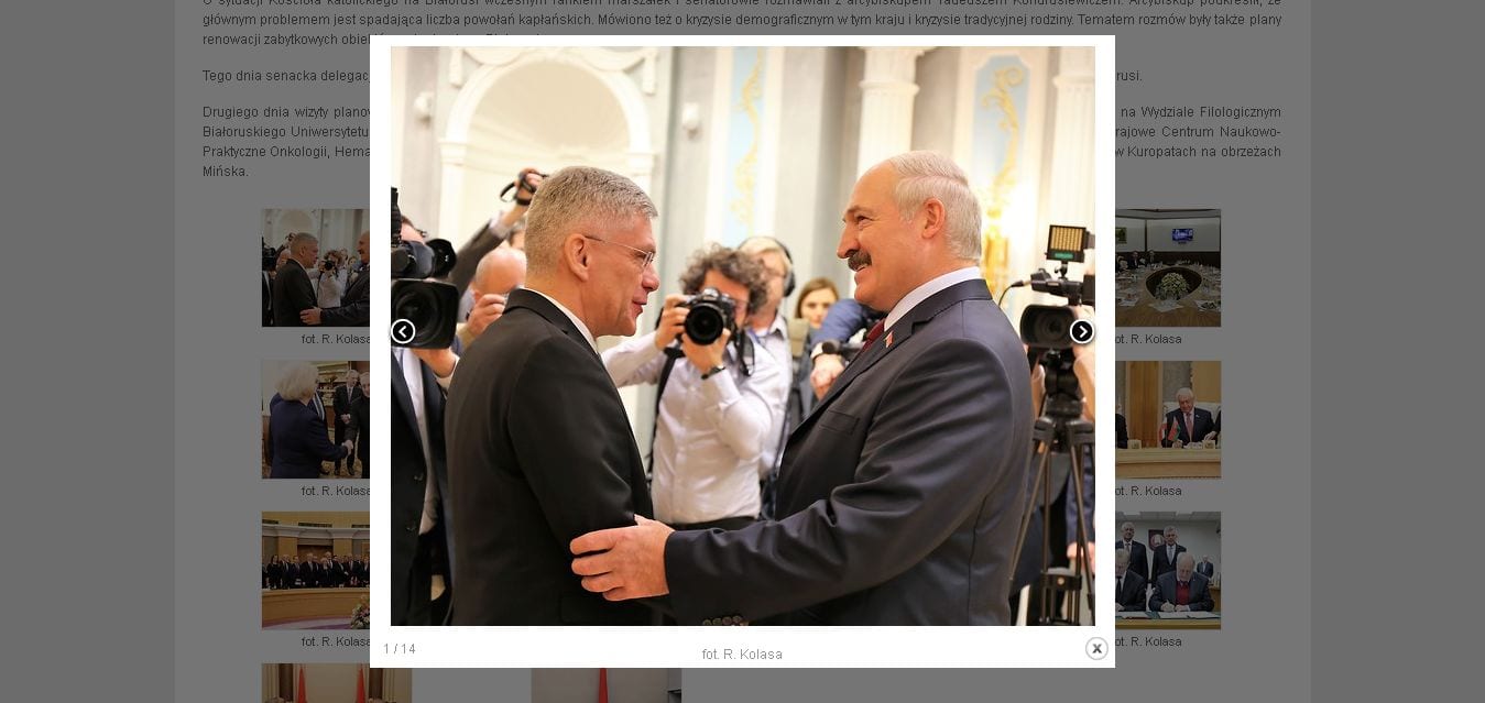 Od spotkania z prezydentem Aleksandrem Łukaszenką rozpoczęła się dwudniowa wizyta marszałka Senatu Stanisława Karczewskiego wraz z delegacją na Białorusi.