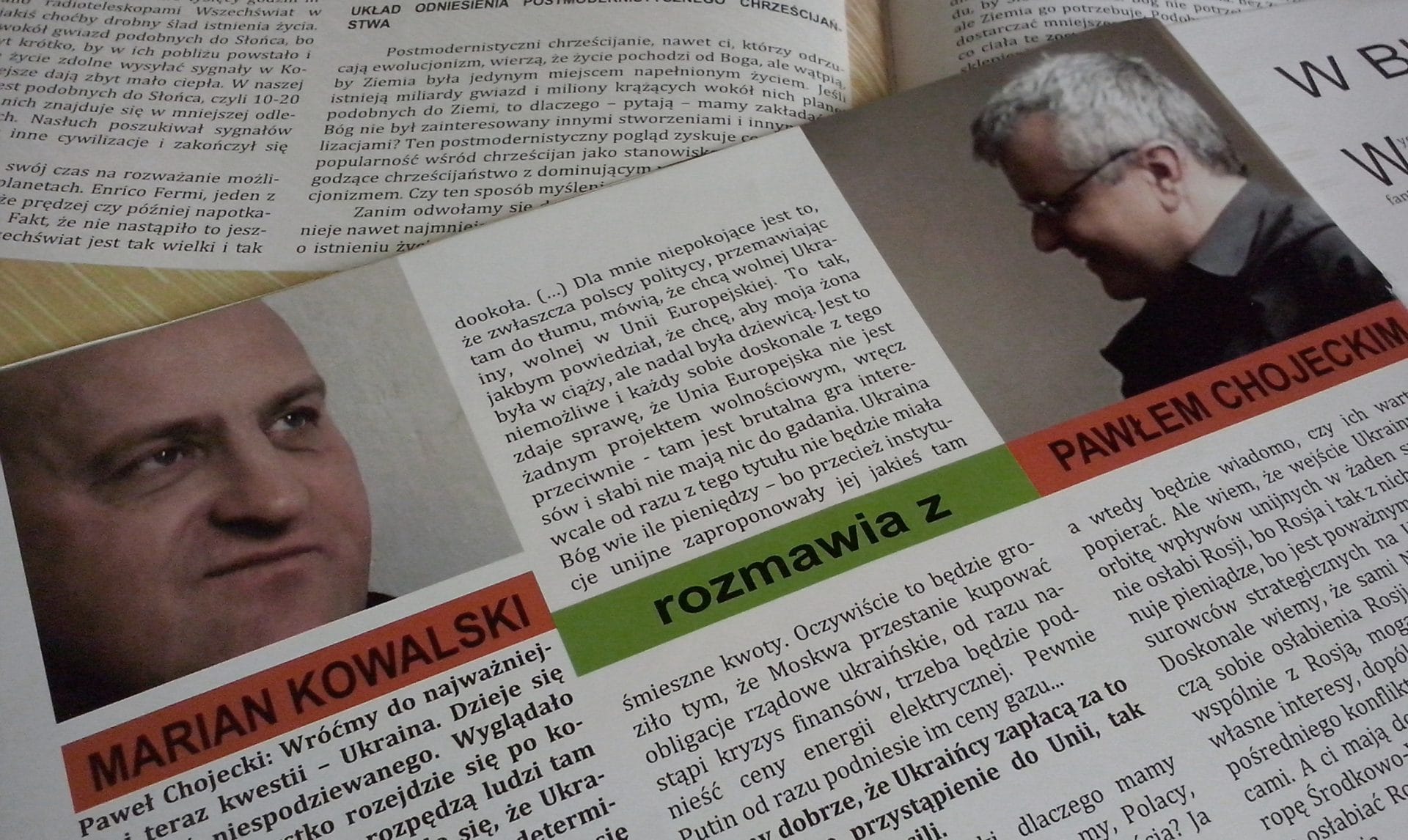 PAWEŁ CHOJECKI rozmawia z MARIANEM KOWALSKIM