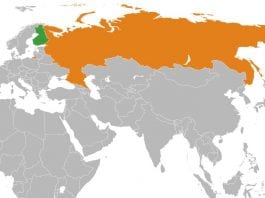 Rosja i Finlandia na mapie