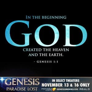 Genesis 3D In the beginning God created the Heaven and the Earth