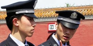 Policja w Pekinie