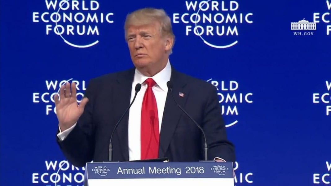 Donald Trump w Davos