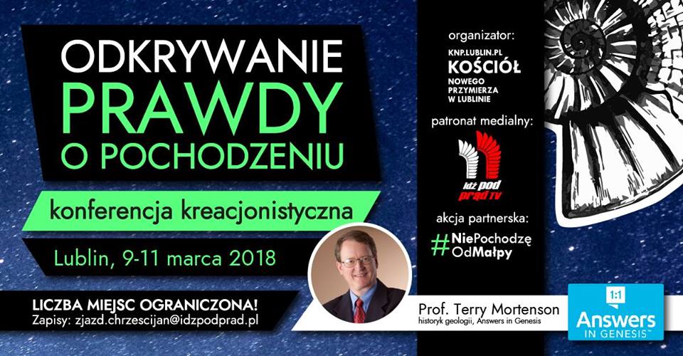 Lista wykładów prof. Terry’ego Mortensona z konferencji kreacjonistycznej w Lublinie
