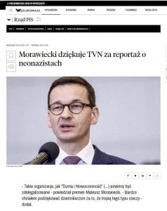 Morawiecki TVN