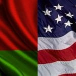 Białoruś i USA - flagi