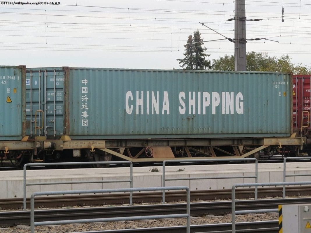 Chiński kontener transportowy