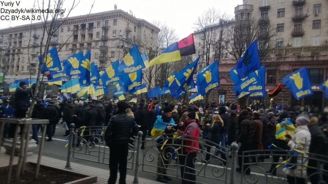 Ukraina - partia Swoboda protestuje