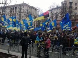 Ukraina - partia Swoboda protestuje