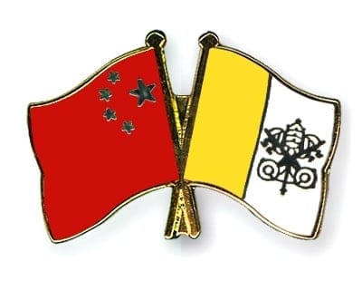 Przypinka: Flagi Chin i Watykanu