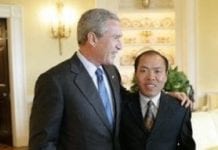 Li Baiguang i George W. Bush