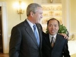 Li Baiguang i George W. Bush