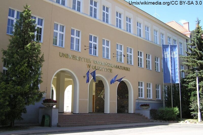 Uniwersytet Warmińsko-Mazurski w Olsztynie - wejście