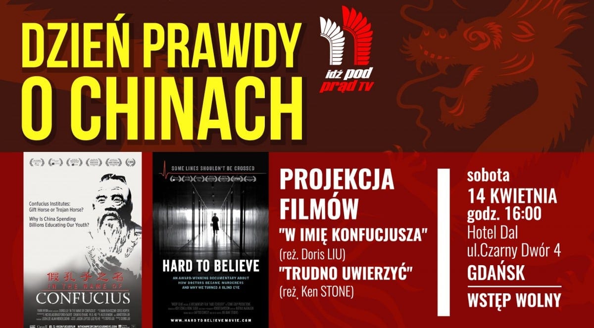 14/04/2018: Dzień prawdy o Chinach – spotkanie i projekcja filmów / Gdańsk