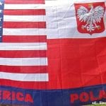 Flaga Polska USA