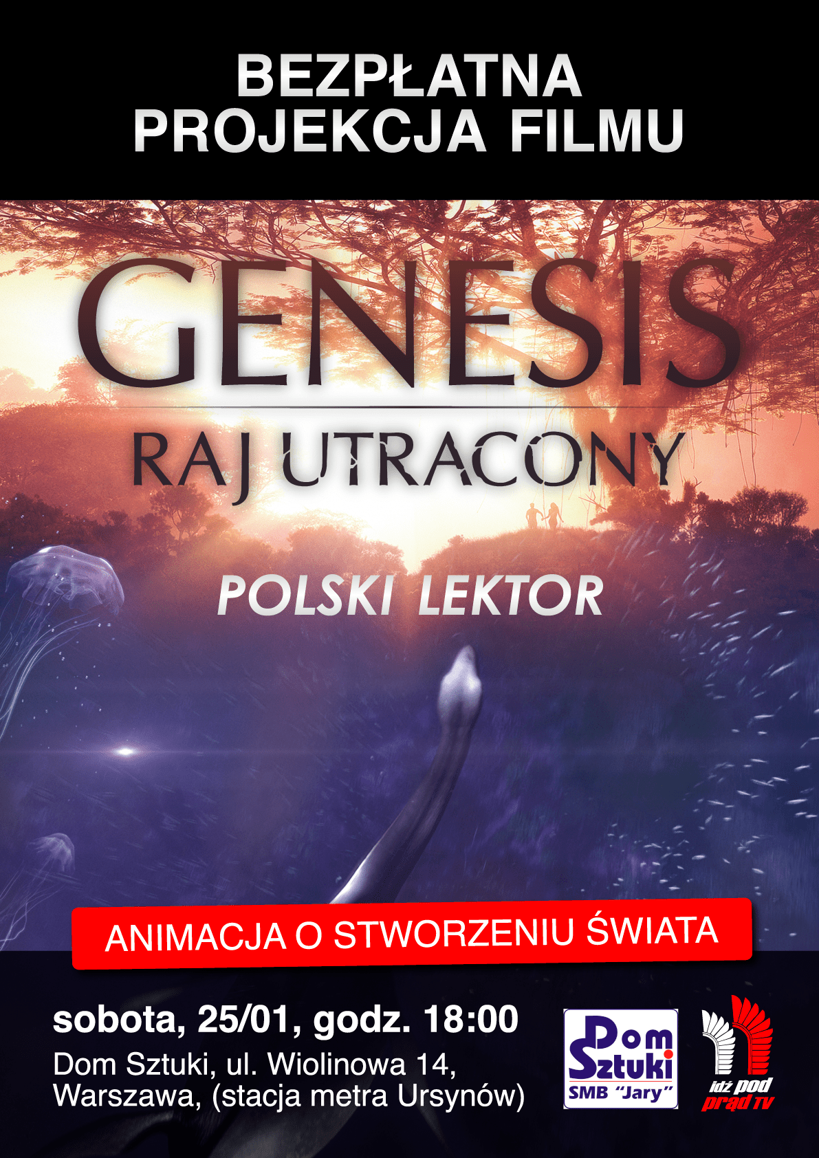 25.01 / Warszawa / film “Genesis. Raj utracony” z lektorem / WSTĘP WOLNY