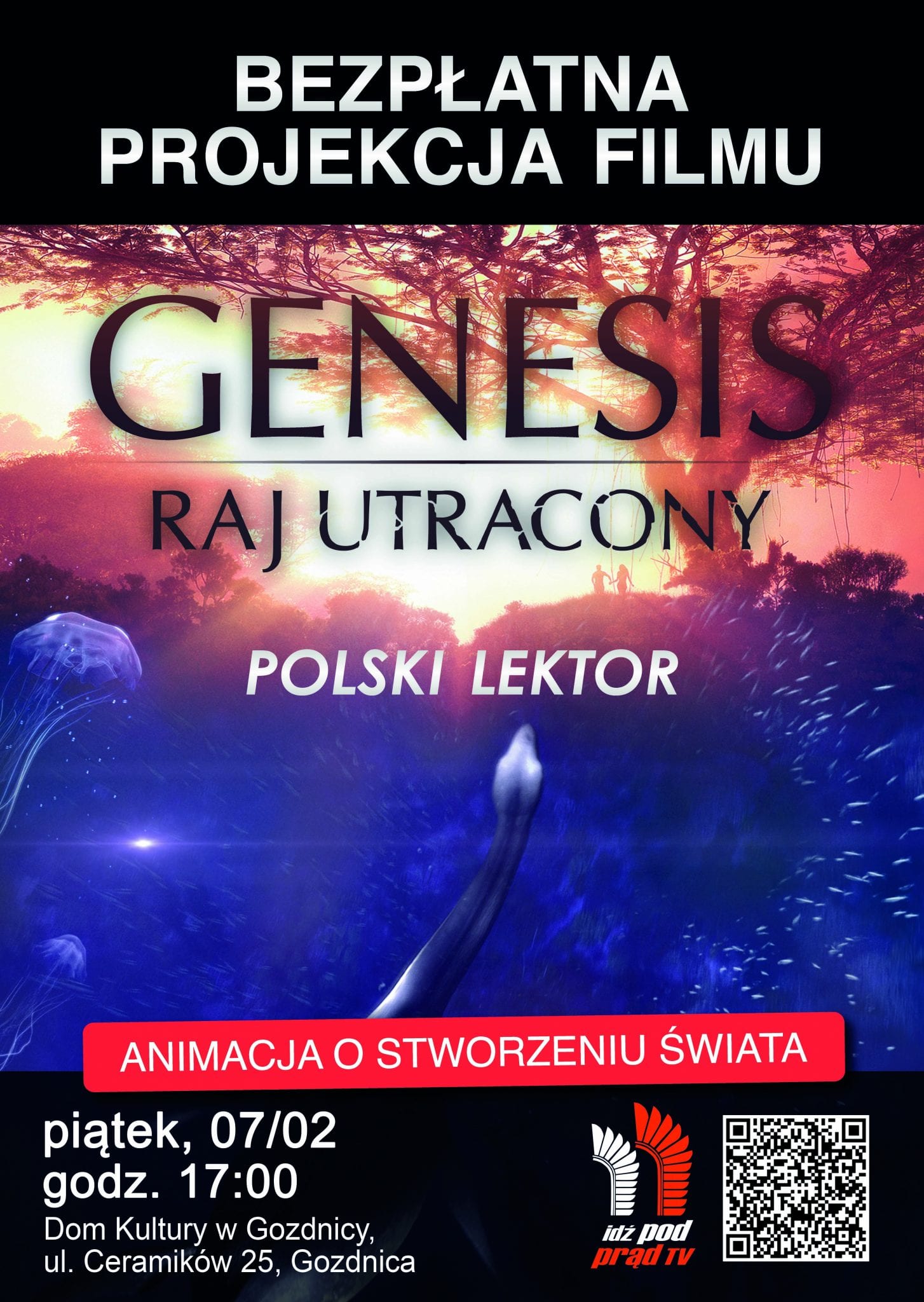 07.02 / Gozdnica / film “Genesis. Raj utracony” z lektorem / WSTĘP WOLNY