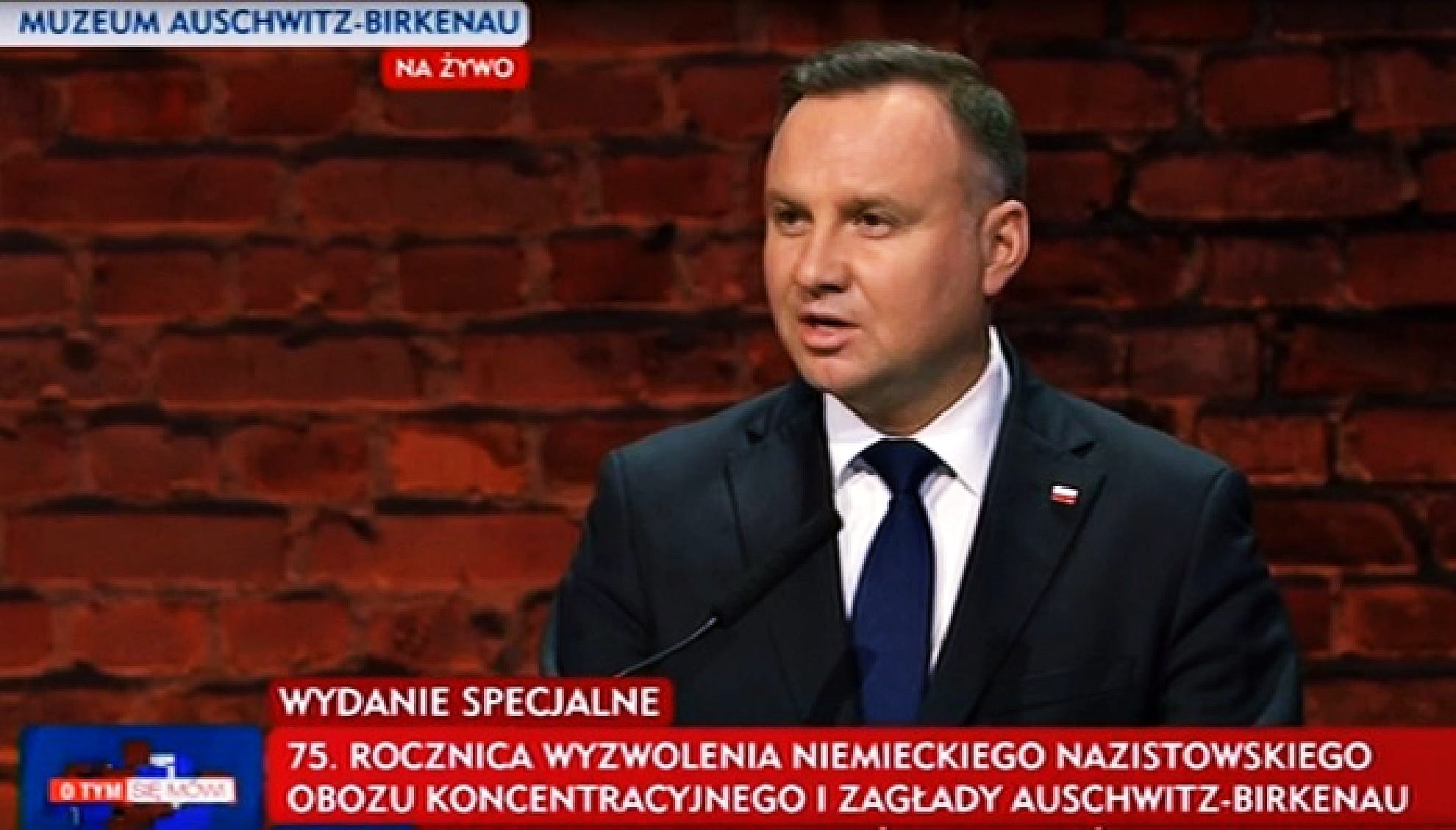 Prezydent Duda w Auschwitz odwołał się do Biblii, cytując Psalm 44 [RELACJA IPP]