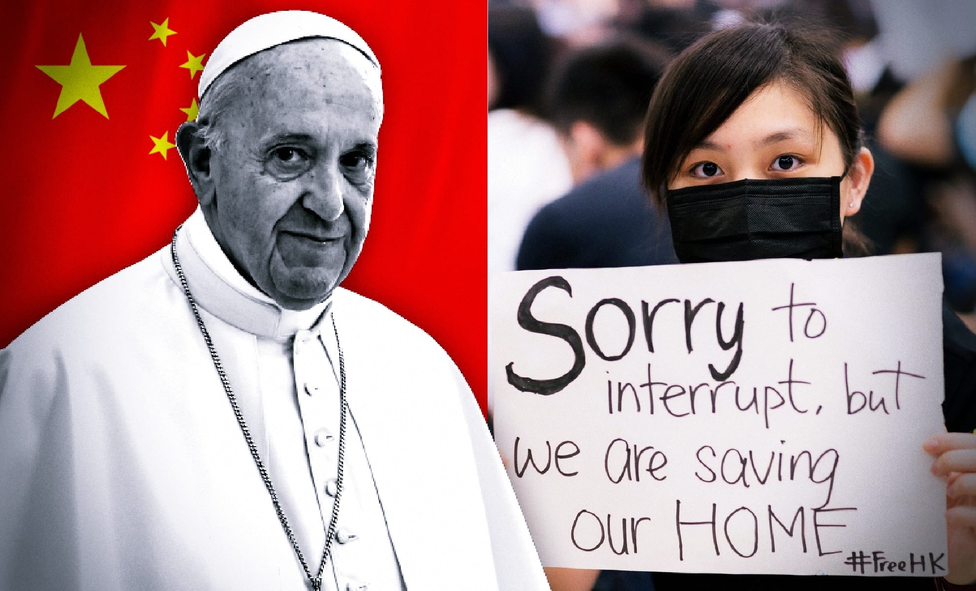 Papież pominął Hongkong w przemówieniu! Chiny mają haki na Watykan?