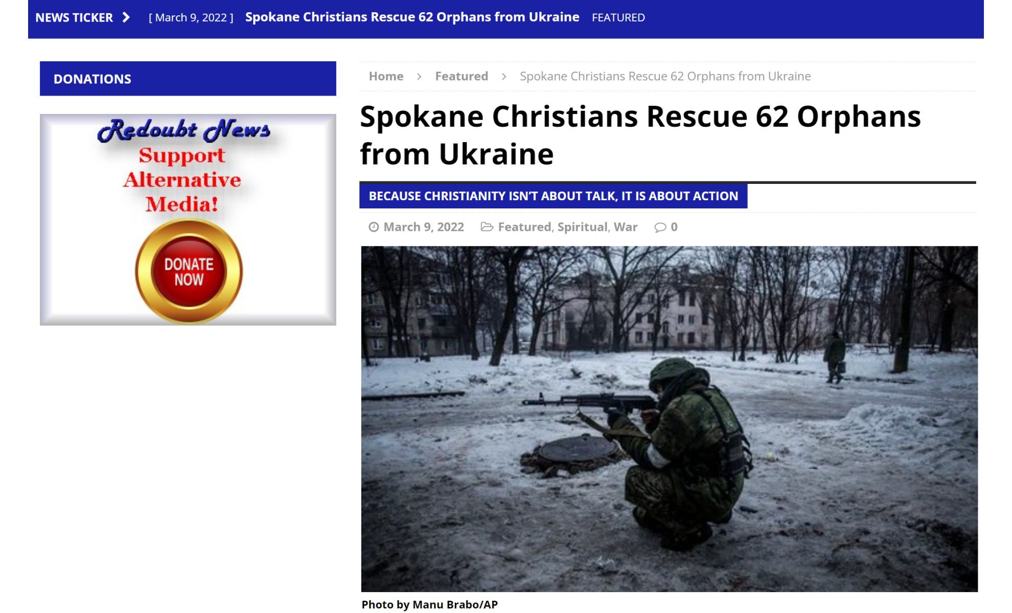 Media w USA o amerykańsko-polsko-ukraińskiej akcji ratunkowej sierot z Mariupola!