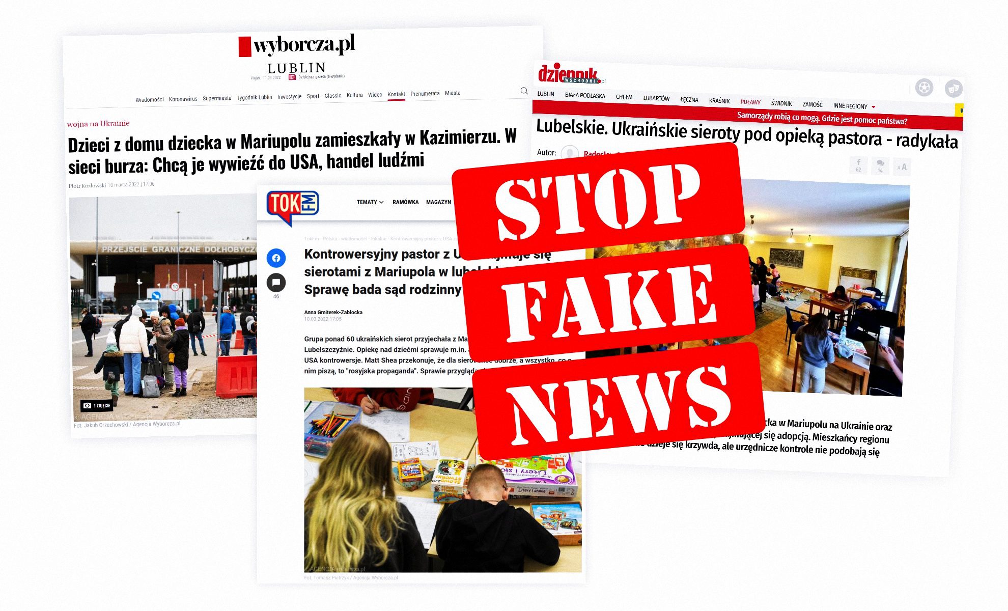Fake newsy ruskiej narracji ws. sierot z Mariupola